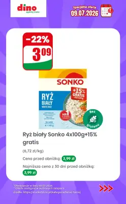 Dino - gazetka promocyjna Specjalna oferta na 09.07.2026 - promocje spoza gazetki od czwartku 09.07 do czwartku 09.07 - strona 4