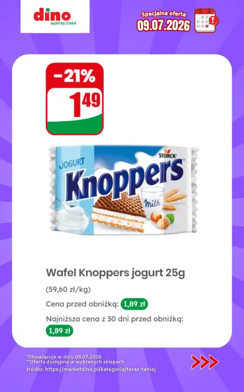 Dino - gazetka promocyjna Specjalna oferta na 09.07.2026 - promocje spoza gazetki od czwartku 09.07 do czwartku 09.07 - strona 7