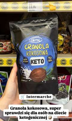 #Nowości i trendy - gazetka promocyjna Keto granola kokosowa OatBe za 23,99 zł od czwartku 09.07 
