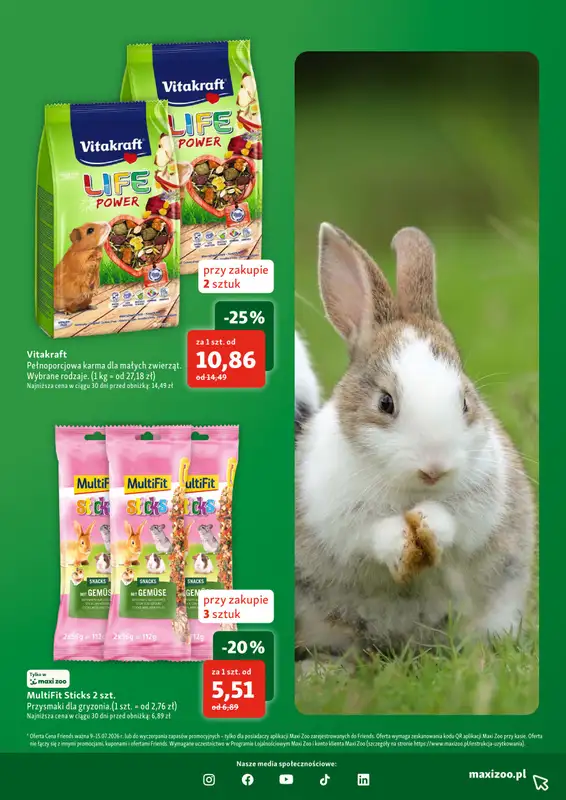 MAXI ZOO - gazetka promocyjna Gazetka  do środy 15.07 - strona 15