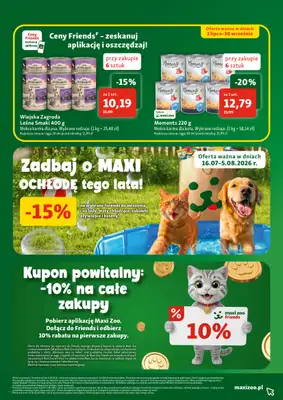 MAXI ZOO - gazetka promocyjna Gazetka  do środy 15.07 - strona 16