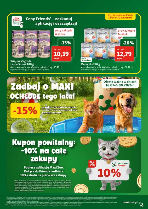 MAXI ZOO - gazetka promocyjna Gazetka  do środy 15.07 - strona 16