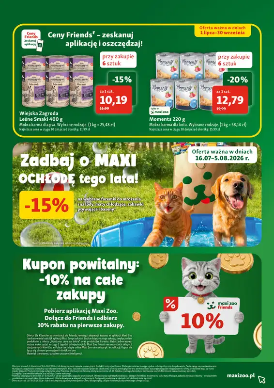 MAXI ZOO - gazetka promocyjna Gazetka  do środy 15.07 - strona 16