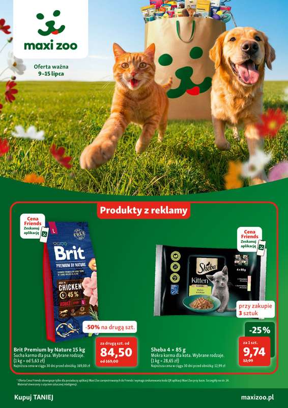 MAXI ZOO - gazetka promocyjna Gazetka  do środy 15.07