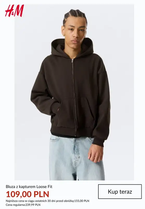 H&M - gazetka promocyjna SALE - Męskie bluzy od czwartku 09.07  - strona 8