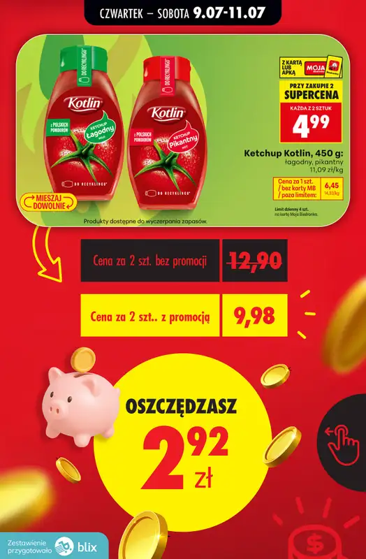 Biedronka - gazetka promocyjna Przeliczamy promocje! od czwartku 09.07 do soboty 11.07 - strona 8