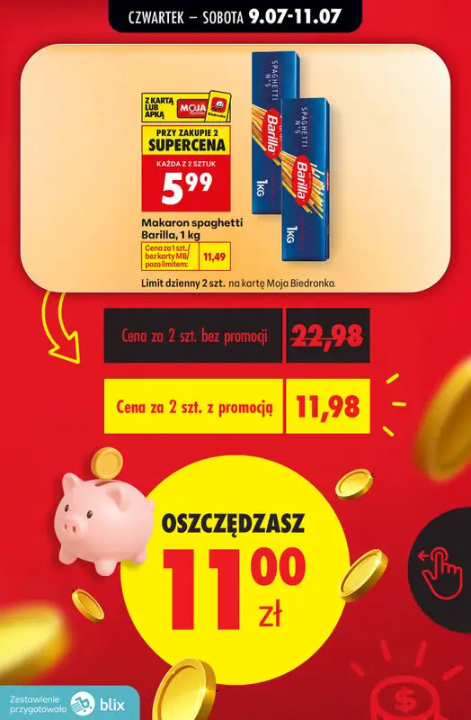 Biedronka - gazetka promocyjna Przeliczamy promocje! od czwartku 09.07 do soboty 11.07 - strona 5