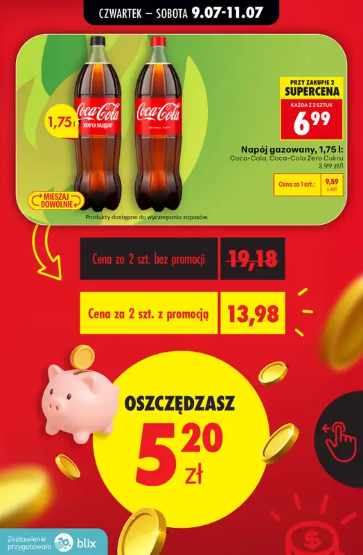 Biedronka - gazetka promocyjna Przeliczamy promocje! od czwartku 09.07 do soboty 11.07 - strona 9