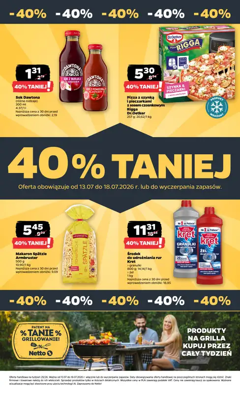 Netto - gazetka promocyjna Gazetka Spożywcza od poniedziałku 13.07 do soboty 18.07 - strona 33