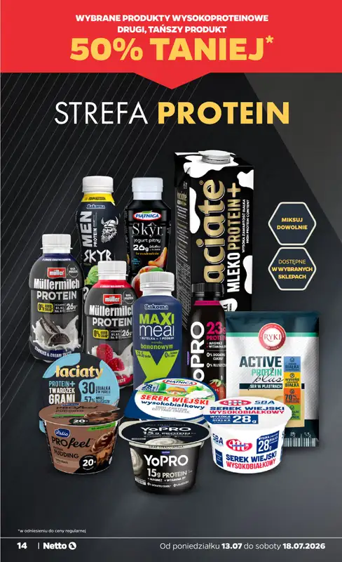 Netto - gazetka promocyjna Gazetka Spożywcza od poniedziałku 13.07 do soboty 18.07 - strona 14