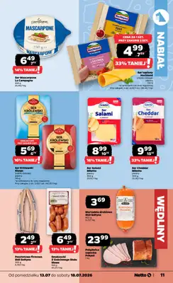 Netto - gazetka promocyjna Gazetka Spożywcza od poniedziałku 13.07 do soboty 18.07 - strona 11