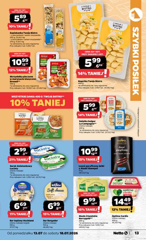 Netto - gazetka promocyjna Gazetka Spożywcza od poniedziałku 13.07 do soboty 18.07 - strona 13
