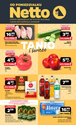 Netto - gazetka promocyjna Gazetka Spożywcza od poniedziałku 13.07 do soboty 18.07