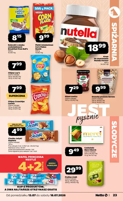 Netto - gazetka promocyjna Gazetka Spożywcza od poniedziałku 13.07 do soboty 18.07 - strona 23