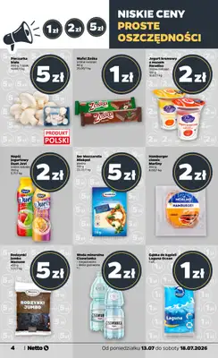 Netto - gazetka promocyjna Gazetka Spożywcza od poniedziałku 13.07 do soboty 18.07 - strona 4
