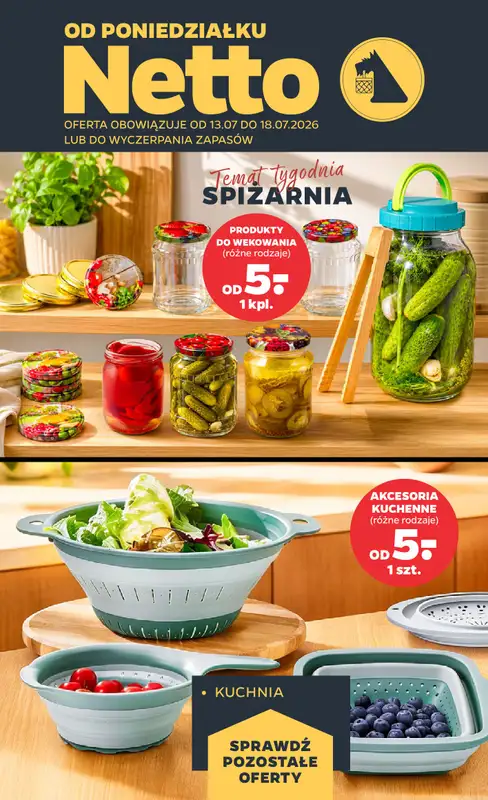 Netto - gazetka promocyjna Inspiracje tygodnia Spiżarnia  