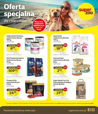 Super Zoo - gazetka promocyjna Gazetka od czwartku 09.07 do środy 22.07