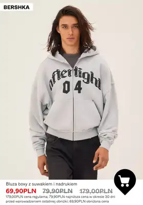 Bershka - gazetka promocyjna Męskie BLUZY rozpinane od czwartku 09.07  - strona 3