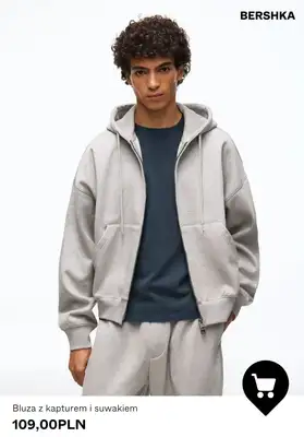 Bershka - gazetka promocyjna Męskie BLUZY rozpinane od czwartku 09.07  - strona 9