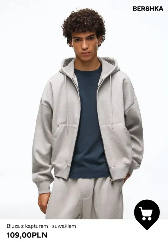 Bershka - gazetka promocyjna Męskie BLUZY rozpinane od czwartku 09.07  - strona 9