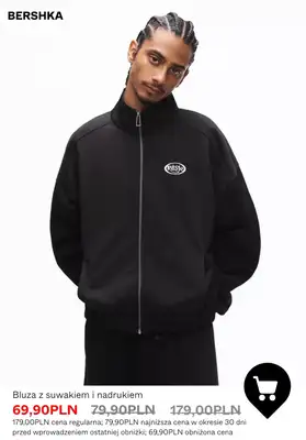 Bershka - gazetka promocyjna Męskie BLUZY rozpinane od czwartku 09.07  - strona 2