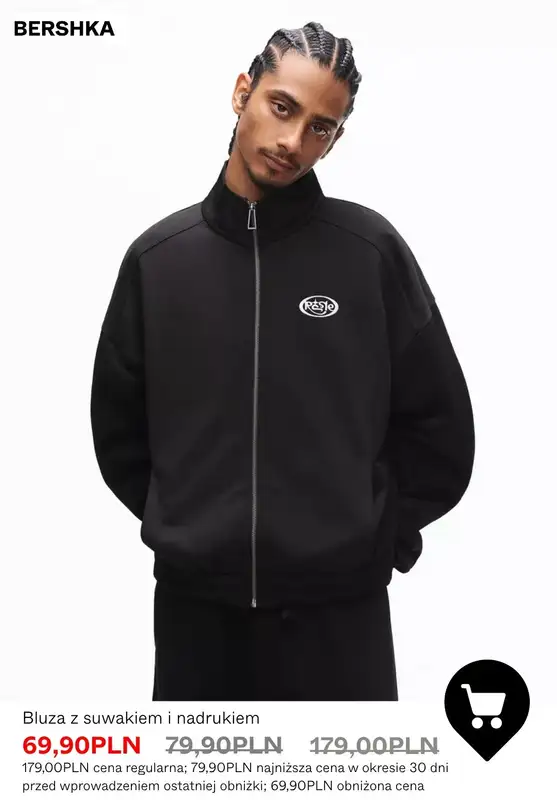 Bershka - gazetka promocyjna Męskie BLUZY rozpinane od czwartku 09.07  - strona 2
