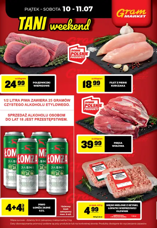 Gram Market - gazetka promocyjna Cały tydzień niskie ceny od piątku 10.07 do środy 15.07 - strona 2