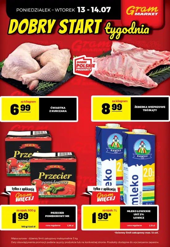 Gram Market - gazetka promocyjna Cały tydzień niskie ceny od piątku 10.07 do środy 15.07 - strona 4