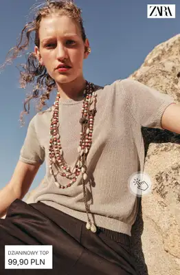 Zara - gazetka promocyjna Dzianiny na krótki rękaw od piątku 10.07  - strona 6