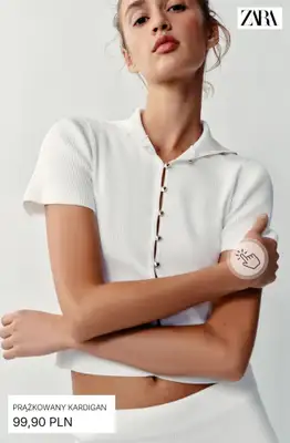 Zara - gazetka promocyjna Dzianiny na krótki rękaw od piątku 10.07  - strona 14