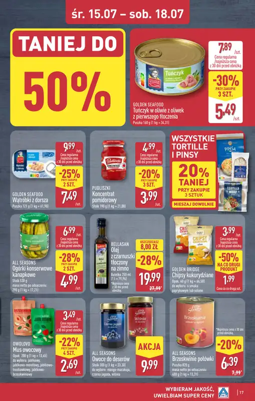 Aldi - gazetka promocyjna Rybnik, ul. Żorska 2 (Park handlowy S1), WIELKIE OTWARCIE już w ŚRODĘ! od środy 15.07 do poniedziałku 20.07 - strona 17