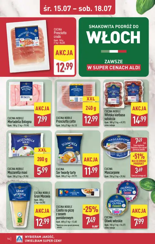 Aldi - gazetka promocyjna Rybnik, ul. Żorska 2 (Park handlowy S1), WIELKIE OTWARCIE już w ŚRODĘ! od środy 15.07 do poniedziałku 20.07 - strona 16