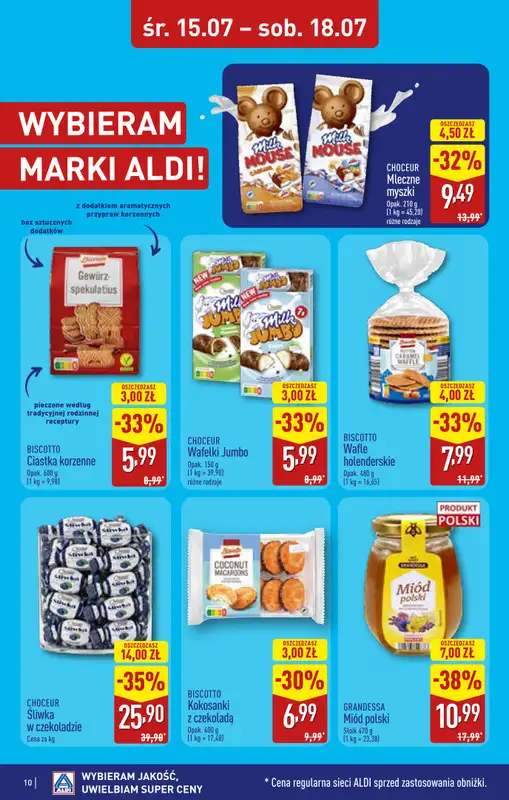 Aldi - gazetka promocyjna Rybnik, ul. Żorska 2 (Park handlowy S1), WIELKIE OTWARCIE już w ŚRODĘ! od środy 15.07 do poniedziałku 20.07 - strona 10