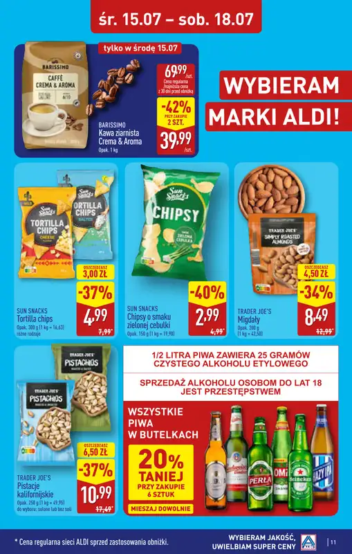 Aldi - gazetka promocyjna Rybnik, ul. Żorska 2 (Park handlowy S1), WIELKIE OTWARCIE już w ŚRODĘ! od środy 15.07 do poniedziałku 20.07 - strona 11