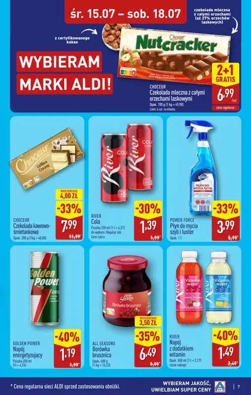 Aldi - gazetka promocyjna Rybnik, ul. Żorska 2 (Park handlowy S1), WIELKIE OTWARCIE już w ŚRODĘ! od środy 15.07 do poniedziałku 20.07 - strona 7