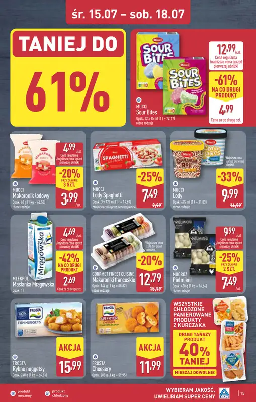 Aldi - gazetka promocyjna Rybnik, ul. Żorska 2 (Park handlowy S1), WIELKIE OTWARCIE już w ŚRODĘ! od środy 15.07 do poniedziałku 20.07 - strona 15