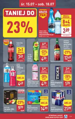 Aldi - gazetka promocyjna Rybnik, ul. Żorska 2 (Park handlowy S1), WIELKIE OTWARCIE już w ŚRODĘ! od środy 15.07 do poniedziałku 20.07 - strona 19