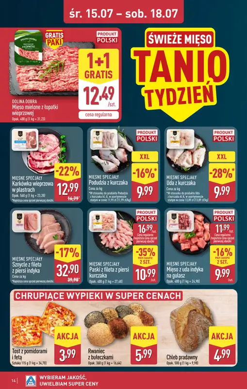 Aldi - gazetka promocyjna Rybnik, ul. Żorska 2 (Park handlowy S1), WIELKIE OTWARCIE już w ŚRODĘ! od środy 15.07 do poniedziałku 20.07 - strona 14
