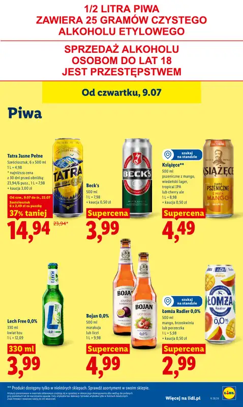 Lidl - gazetka promocyjna Oferta od czwartku od czwartku 09.07 do soboty 11.07 - strona 75