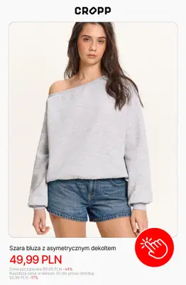 Cropp - gazetka promocyjna Bluzy damskie z wyprzedaży od czwartku 09.07  - strona 7
