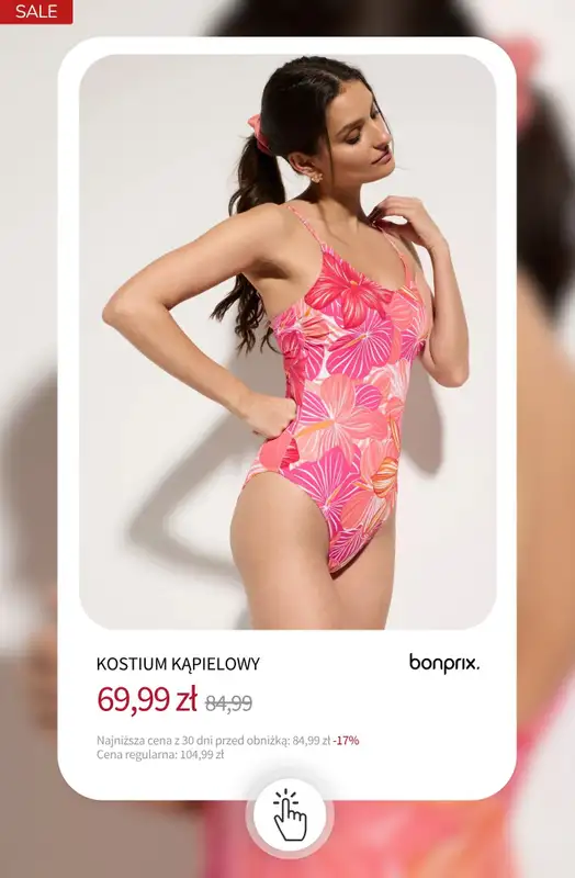 bonprix - gazetka promocyjna Stroje kąpielowe na wyprzedaży! od czwartku 09.07  - strona 16