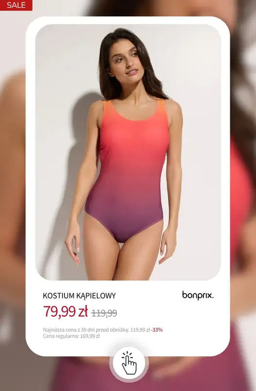 bonprix - gazetka promocyjna Stroje kąpielowe na wyprzedaży! od czwartku 09.07  - strona 2