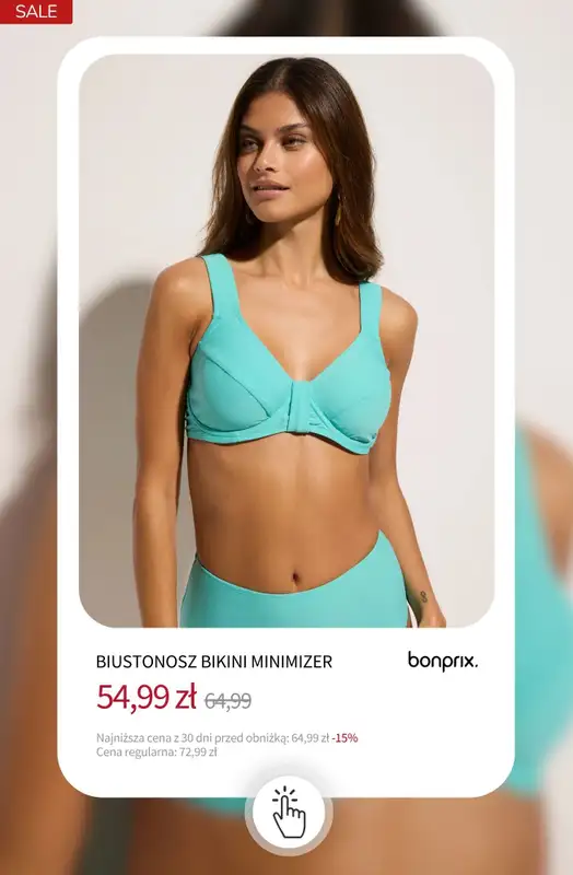 bonprix - gazetka promocyjna Stroje kąpielowe na wyprzedaży! od czwartku 09.07  - strona 8