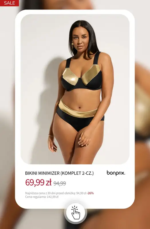 bonprix - gazetka promocyjna Stroje kąpielowe na wyprzedaży! od czwartku 09.07  - strona 9