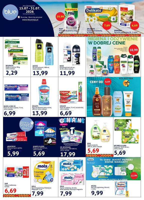 Blue Stop - gazetka promocyjna Gazetka od środy 15.07 do piątku 31.07