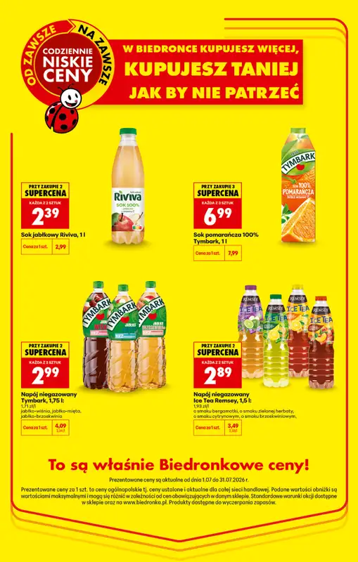 Biedronka - gazetka promocyjna Kupujesz więcej, jest taniej  