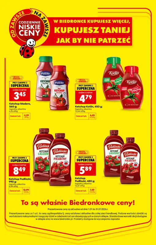 Biedronka - gazetka promocyjna Kupujesz więcej, jest taniej od środy 01.07 do piątku 31.07 - strona 5