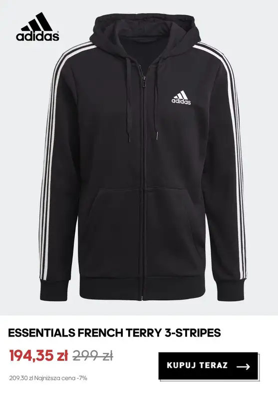 Adidas - gazetka promocyjna Wyprzedaż odzieży męskiej od czwartku 09.07 do poniedziałku 20.07 - strona 7