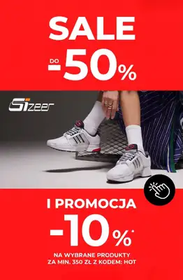 Sizeer - gazetka promocyjna SALE do -50% i promocja -10% od 350 zł od czwartku 09.07 do poniedziałku 13.07