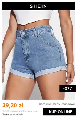 SHEIN - gazetka promocyjna Damskie spodenki jeansowe od czwartku 09.07 do niedzieli 19.07 - strona 2